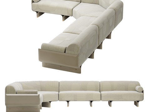 Modern Multiplayer Corner Sofa