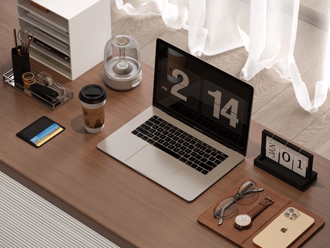 Modern Laptop Computer Office Supplies Digital Products Audio Computer