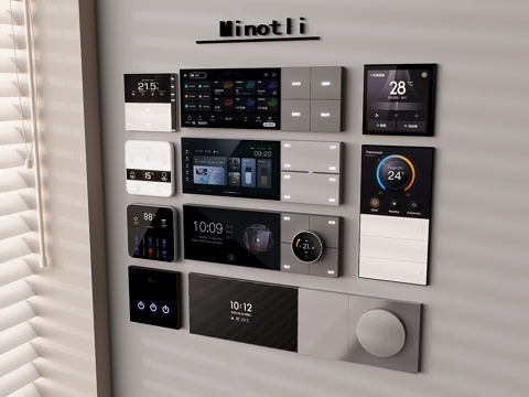 Intelligent visual function panel control panel switch socket knob switch