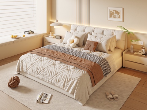 Modern Cream Style Bedroom