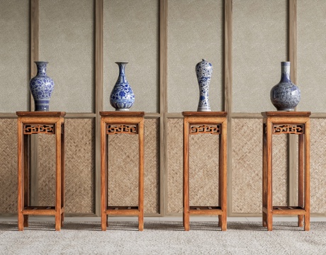 Neo-Chinese Style Porcelain Ornaments Porcelain Vase Ceramic Vase Blue and White Porcelain Vase