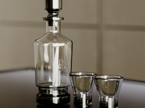 Modern Water Cup Ornaments Cup Glass Teapot Dining Table Ornaments