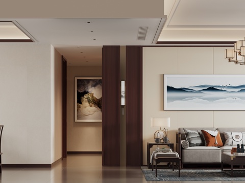 New Chinese Living&Dining Room