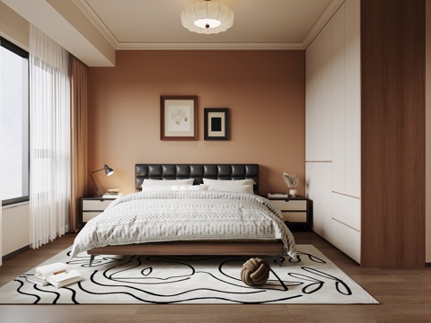 Middle Ancient Silent Master Bedroom