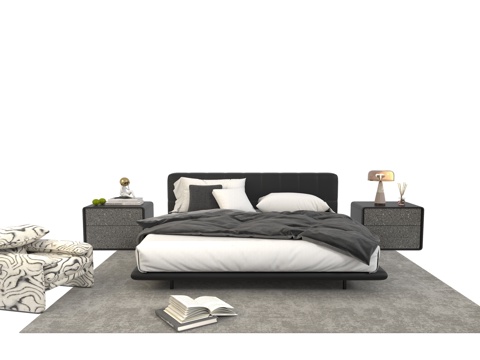 Modern Italian Double Bed Italian Affordable Luxury Style Double Bed Italian Bedside Table