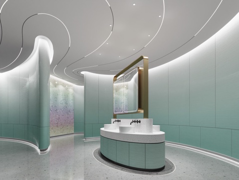 modern public toilet