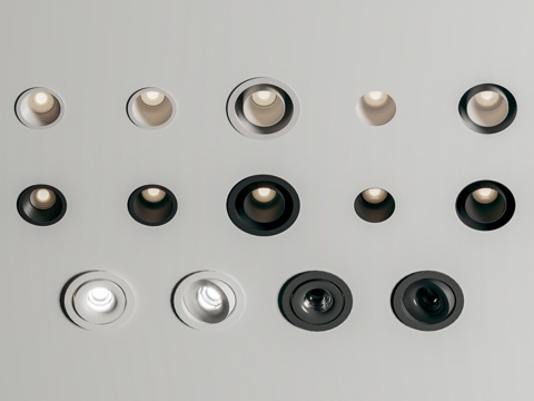 Downlight combination recessed downlight