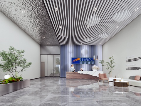 modern office foyer