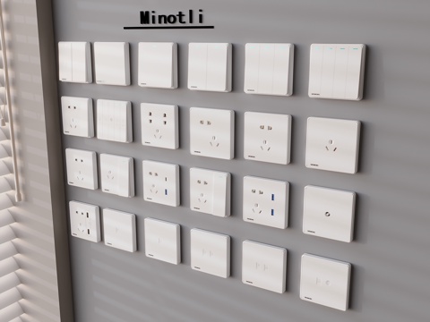 Modern switch socket panel