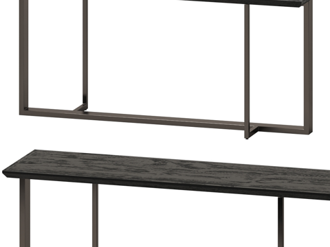 Modern Minimalist Entrance Table End View Desk