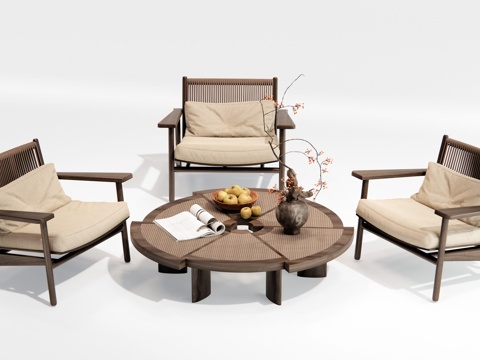 Modern Leisure Table and Chair Outdoor Table and Chair Outdoor Chair Rattan Lounge Chair Rattan Coffee Table
