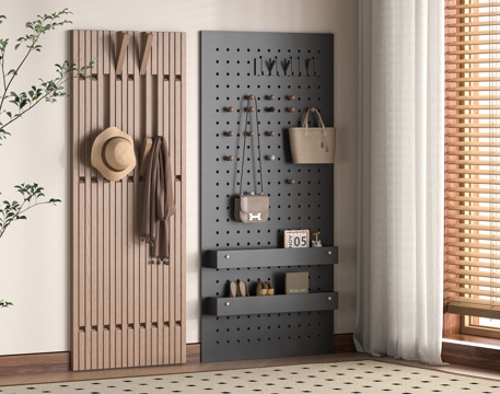 Modern piano key hanging board