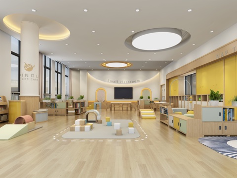 Modern Kindergarten Activity Classroom Nursery Classroom Class Classroom