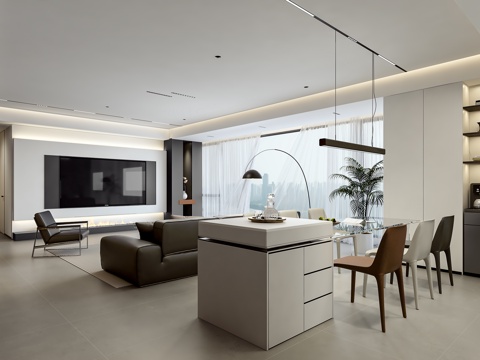 Modern Living&Dining Room