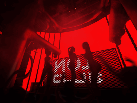 Modern Industrial Bar Card Stage