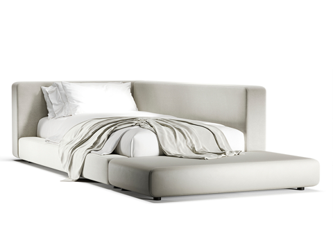 Modern Simple Single Bed Single Bed Simple Bed Bedroom Bed Pillow