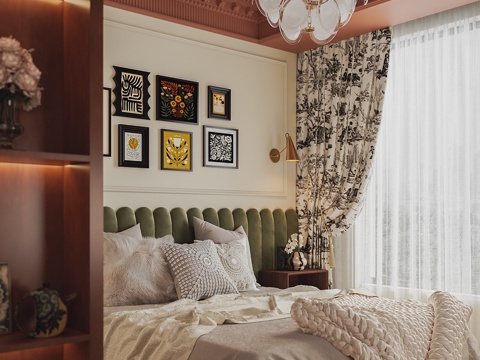 French American Master Bedroom