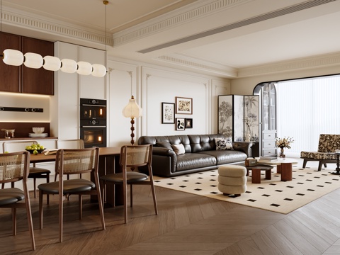 French Living&Dining Room