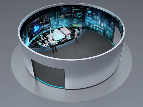 Digital technology sand table technology exhibition hall