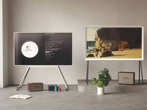 Modern Mobile TV Combination Stand TV Samsung Picture Environment TV Marshall Audio Game Machine