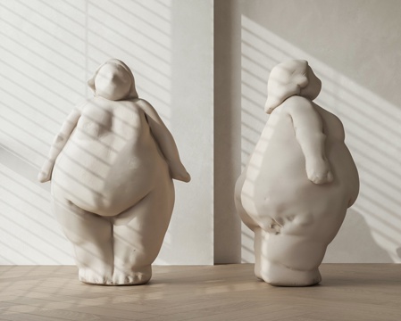 Fat girl art sculpture abstract figure sculpture abstract sculpture