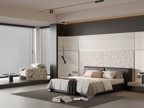 Italian Simple Master Bedroom