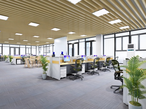 Modern Service Center Reception Room Manager's Office
