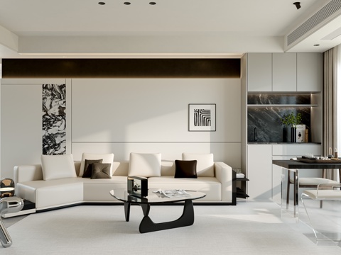 Modern minimalist living room
