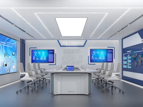 Command Center Video Surveillance Hall Video Conference Room