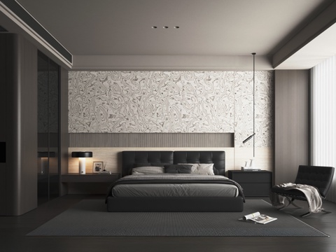 Italian Simple Master Bedroom