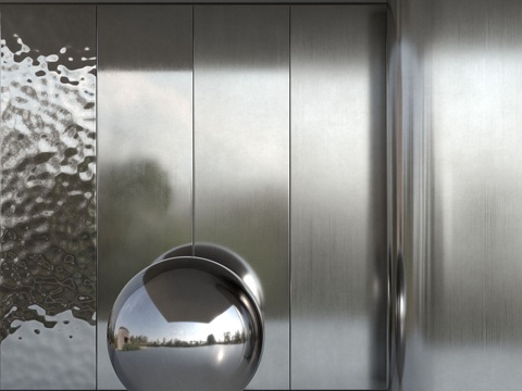 Modern stainless steel metal material