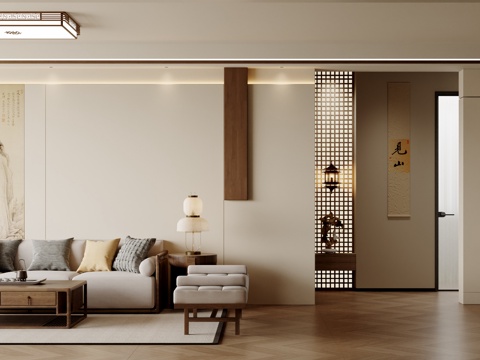 New Chinese Living&Dining Room