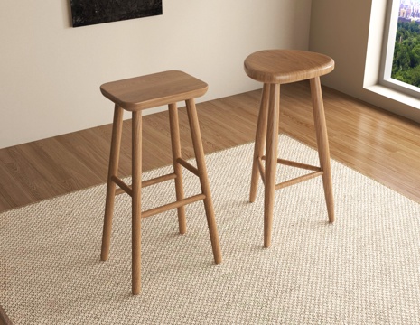 High Stool Wooden Stool Bar Stool