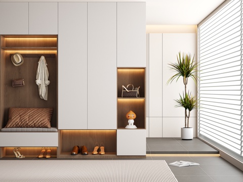 Modern Shoe Cabinet Entrance Shoe Cabinet Partition Shoe Cabinet