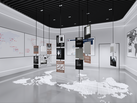Space Design of Modern Style Medical Products Exhibition Hall