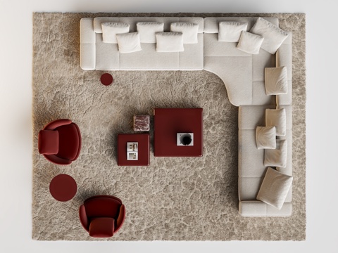 Minotti Yves Sofa Coffee Table Combination Corner Sofa Sofa Chair