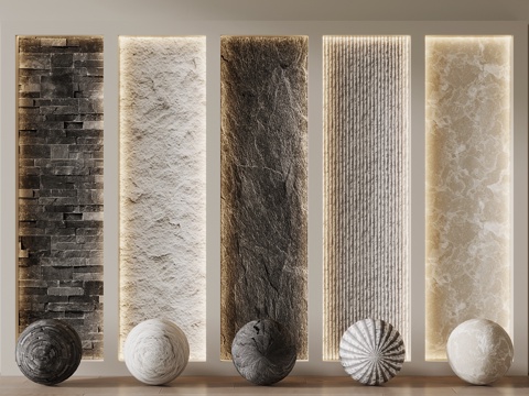 Modern stone Wall