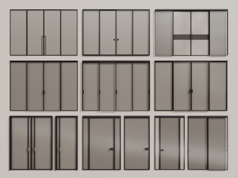 Modern glass sliding door Changhong glass door glass sliding door