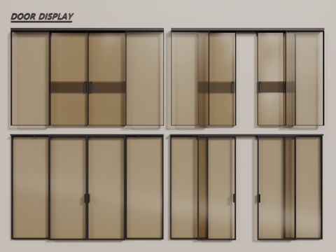 Modern glass sliding door Changhong glass door glass sliding door