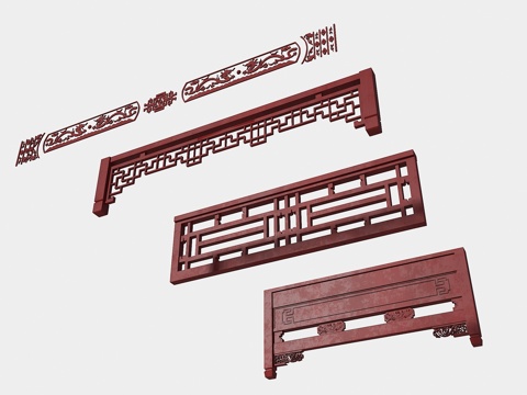 Ancient Architecture Structure Chinese Hollow Pane Ancient Architecture Wood Carving Ancient Architecture Flower Lattice Hanging Wax Gourd Beam
