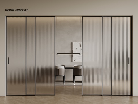Modern glass sliding door Changhong glass door glass sliding door