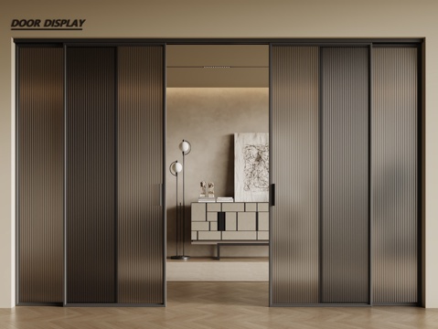 Modern glass sliding door Changhong glass door glass sliding door