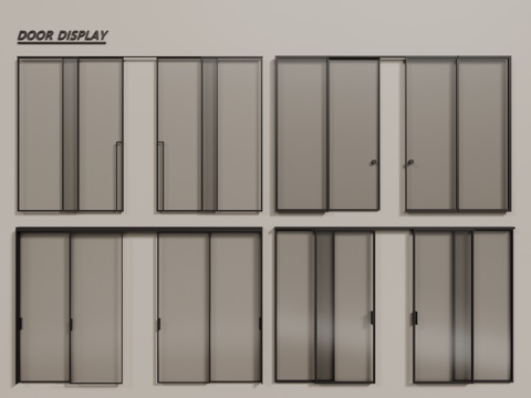Modern glass sliding door Changhong glass door glass sliding door