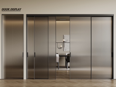 Modern glass sliding door Changhong glass door glass sliding door