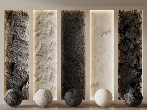 Modern stone Wall