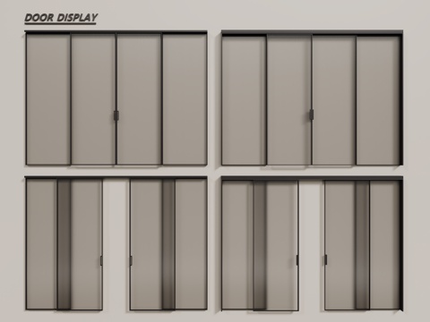 Modern glass sliding door Changhong glass door glass sliding door