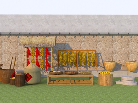 Modern rural farming sketches
