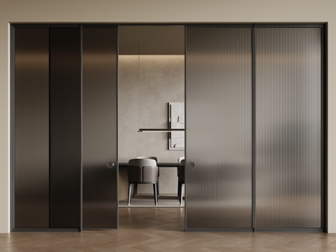 Modern glass sliding door Changhong glass door glass sliding door