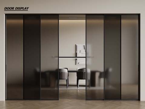 Modern glass sliding door Changhong glass door glass sliding door