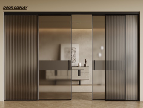 Modern glass sliding door Changhong glass door glass sliding door